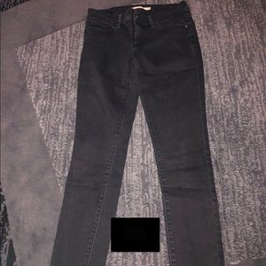 Plain black jeans